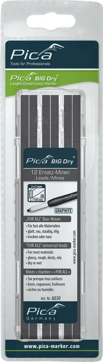 Pica 6030 Big Dry Navulling Grafiet