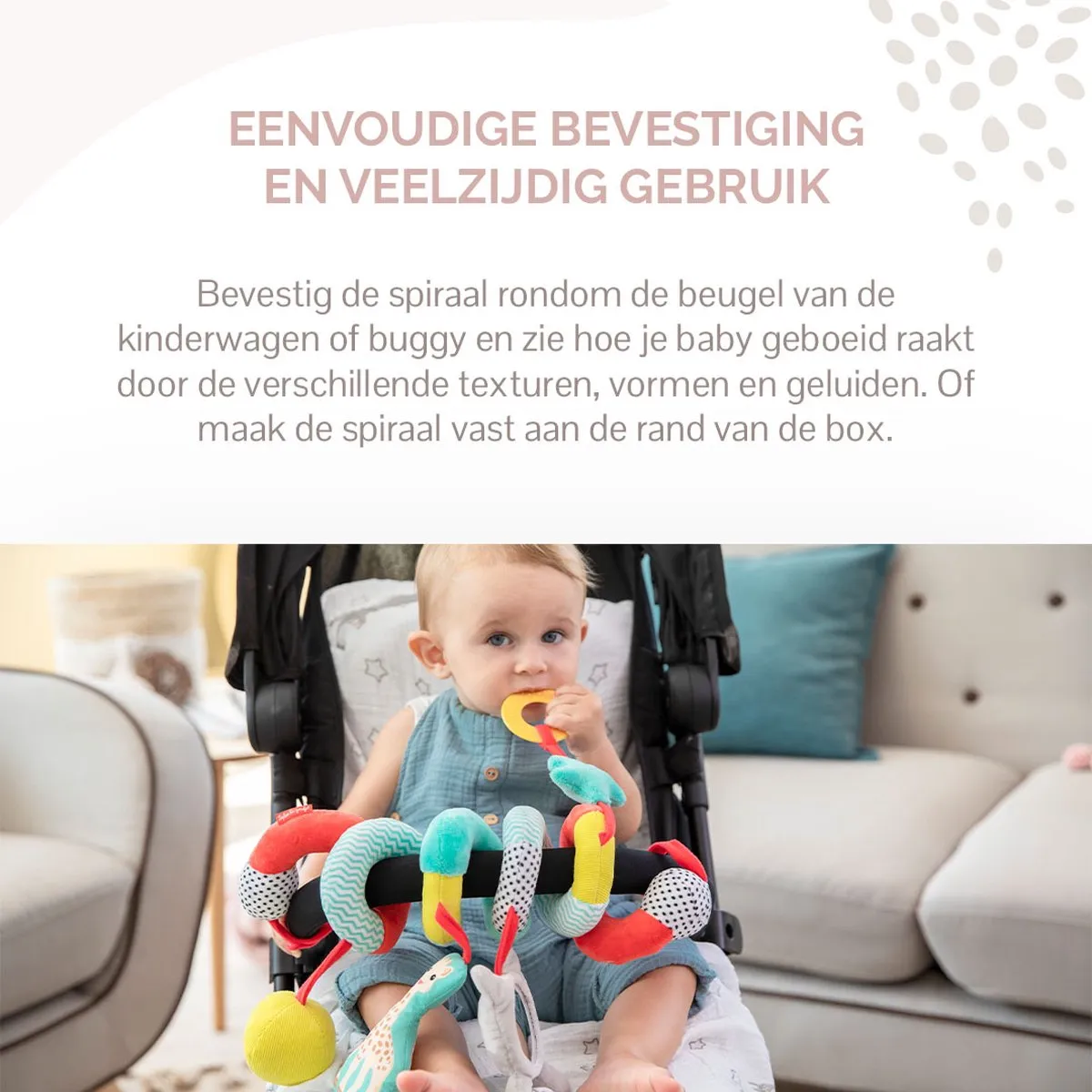 Sophie de Giraf Activiteitenspiraal - Textiel - Meerkleuring