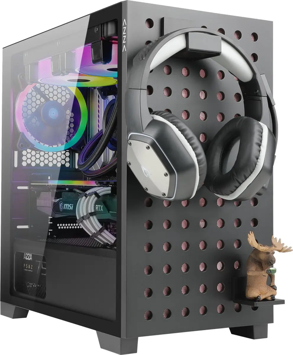 Azza Elise Tower - 4x 2.5" + 2x 3.5" - Zwart