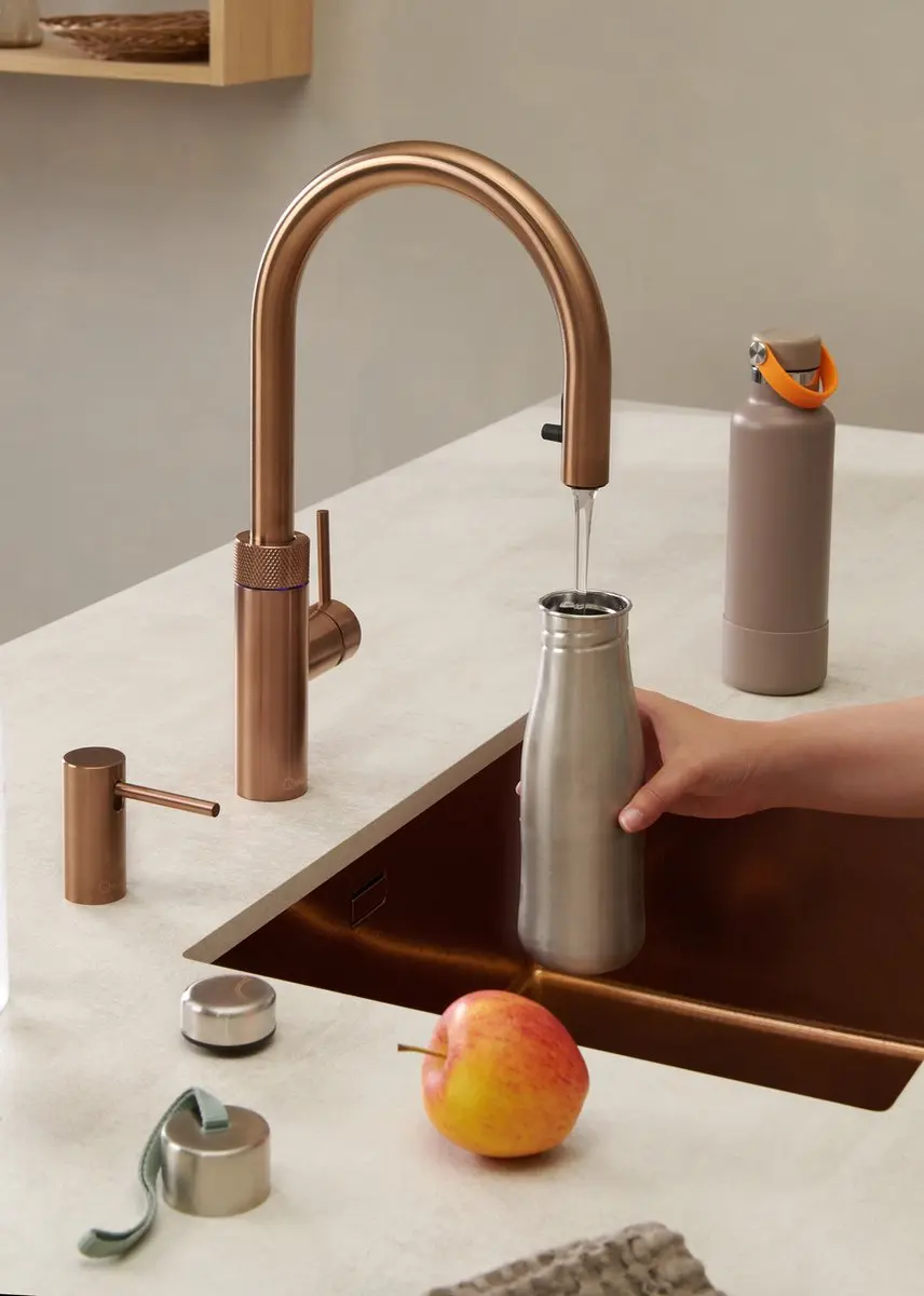 Quooker Flex FXRRCO Kokendwaterkraan - 2200W - 7L - Róse Koper