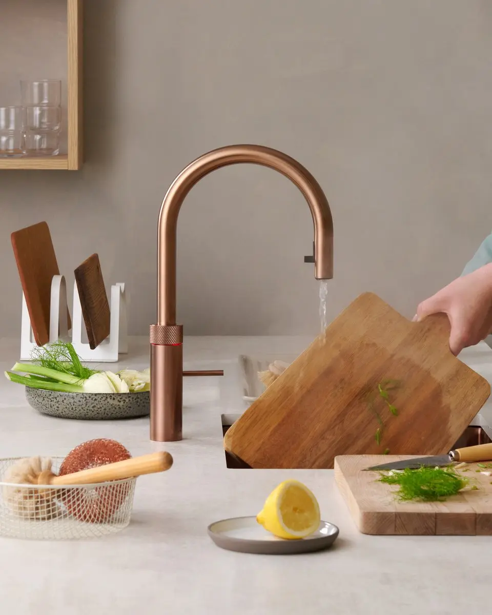 Quooker Flex FXRRCO Kokendwaterkraan - 2200W - 7L - Róse Koper