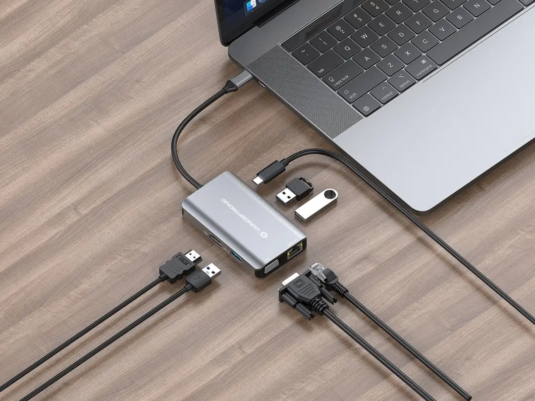 Conceptronic DONN21G Dockingstation - Grijs