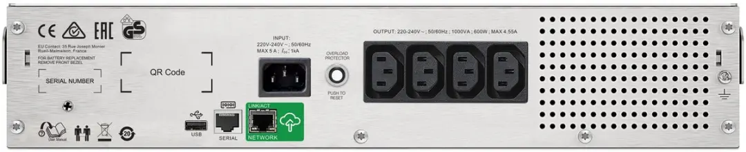 APC Smart-UPS SMC1000I-2UC Noodstroomvoeding 1000VA
