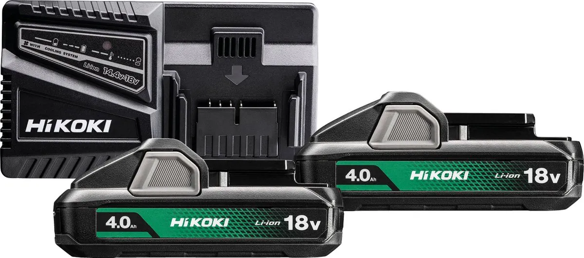 Hikoki Powerpack 18V 4.0Ah 2x BSL1840M + UC18YKSL