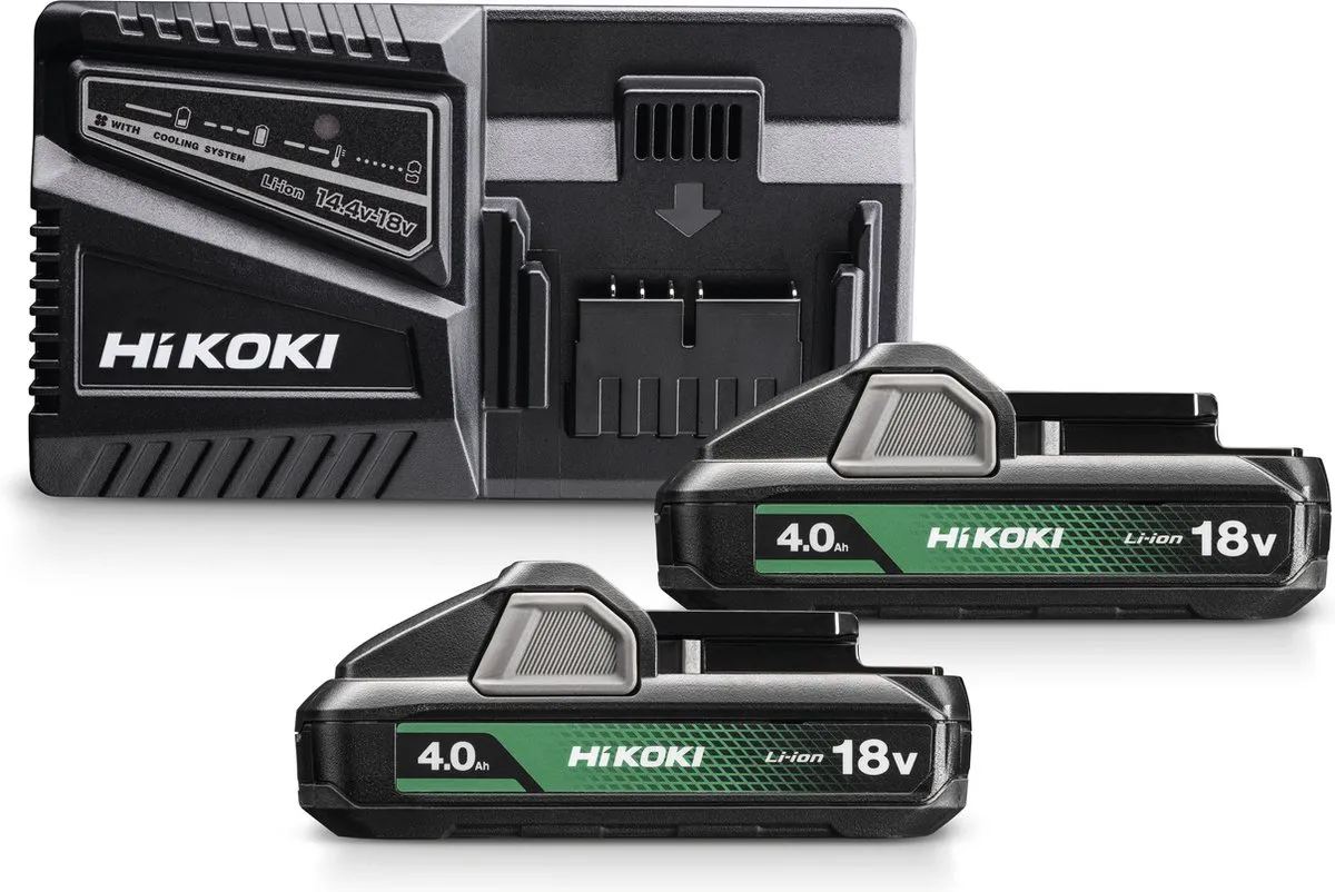 Hikoki Powerpack 18V 4.0Ah 2x BSL1840M + UC18YKSL