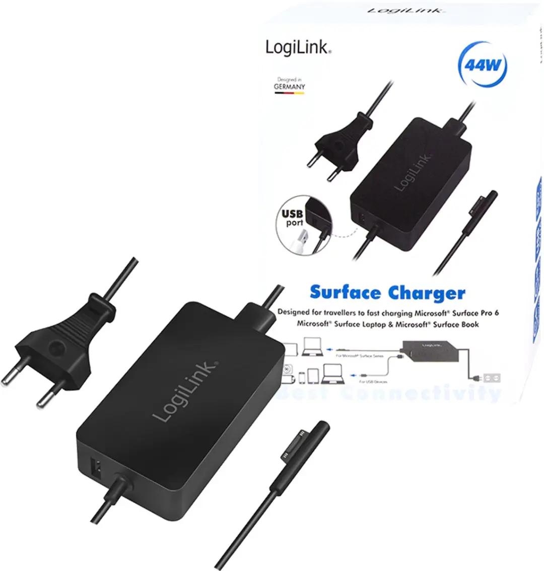 Logilink PA0197 Laad- en Managementsysteem - Laptop - 1 Output - Zwart
