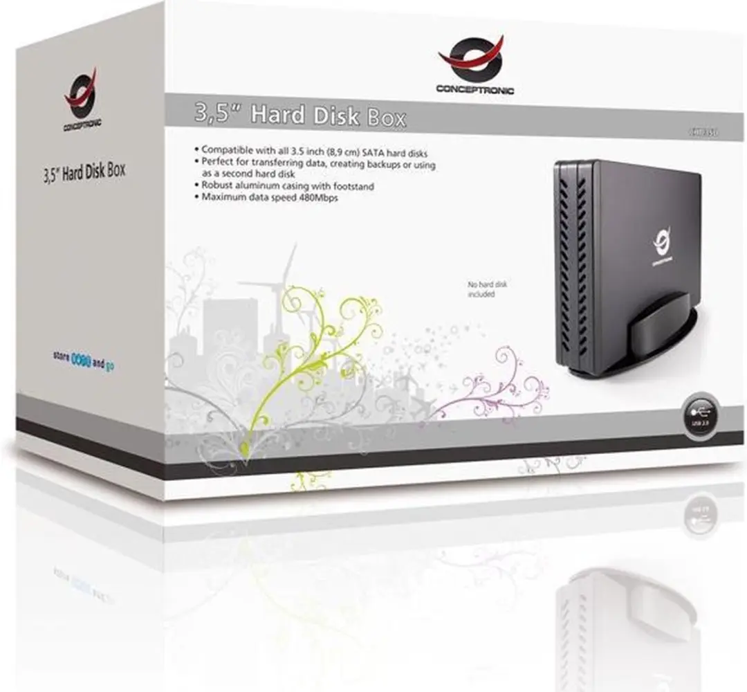 Conceptronic CHD3SU HDD-behuizing 3.5" - Zwart