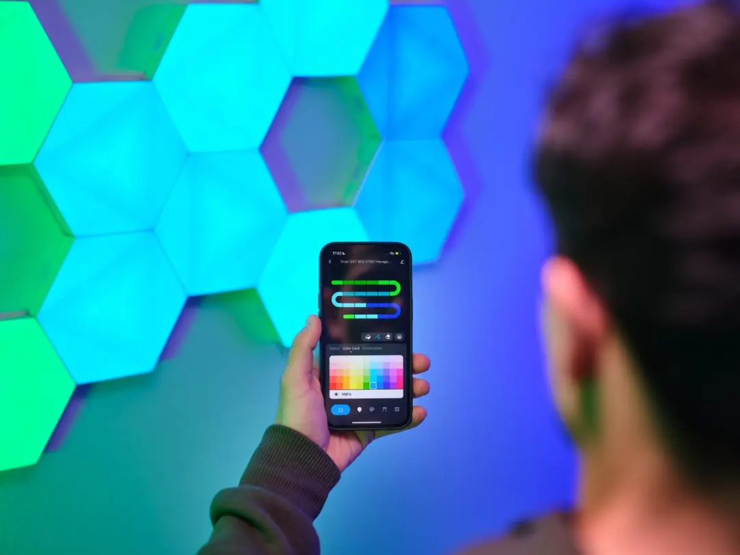 Trust GXT903 VYBZ RGB Hexagon Lichtpanelen - 3 Stuks