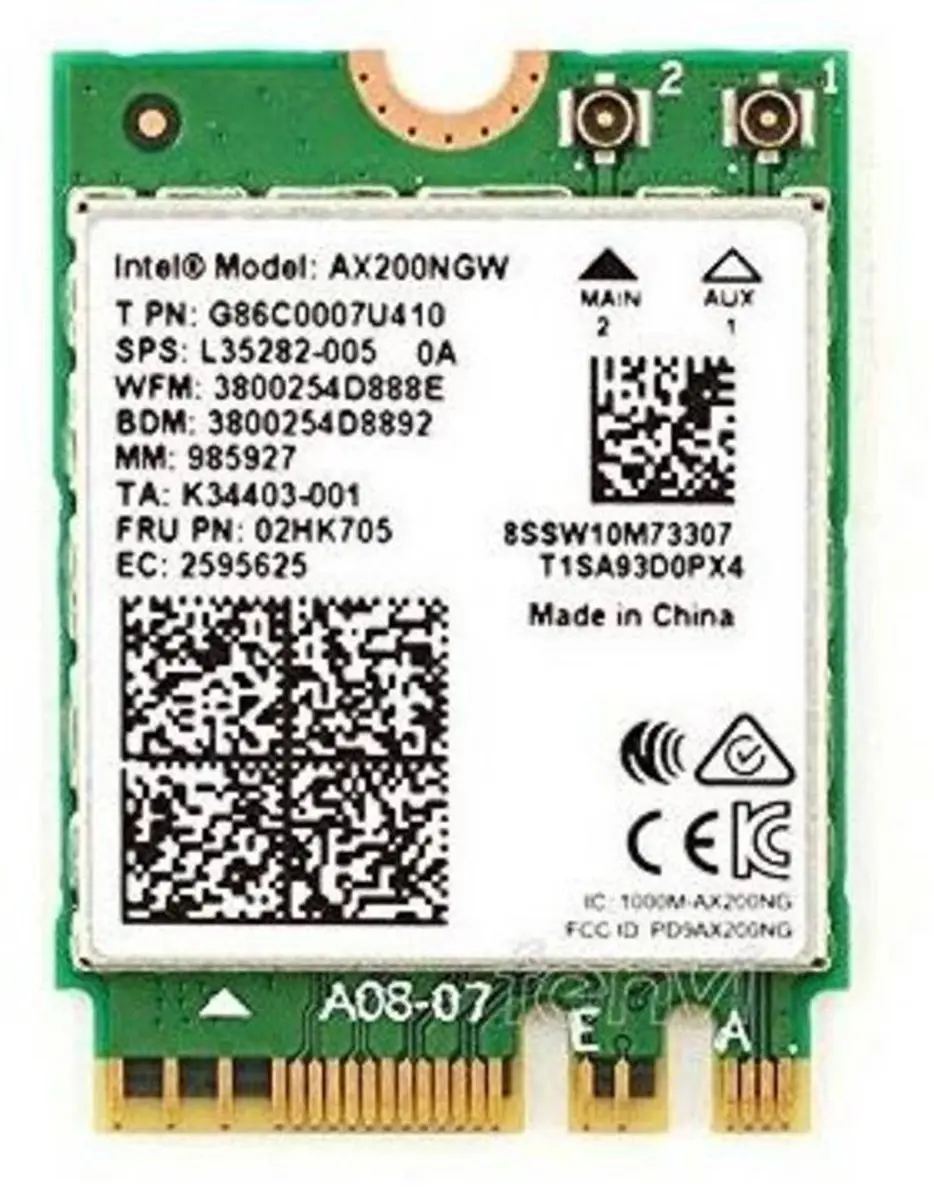 Intel AX200.NGWG.NV WiFi 6 AX200 2230 PCIe-adapter