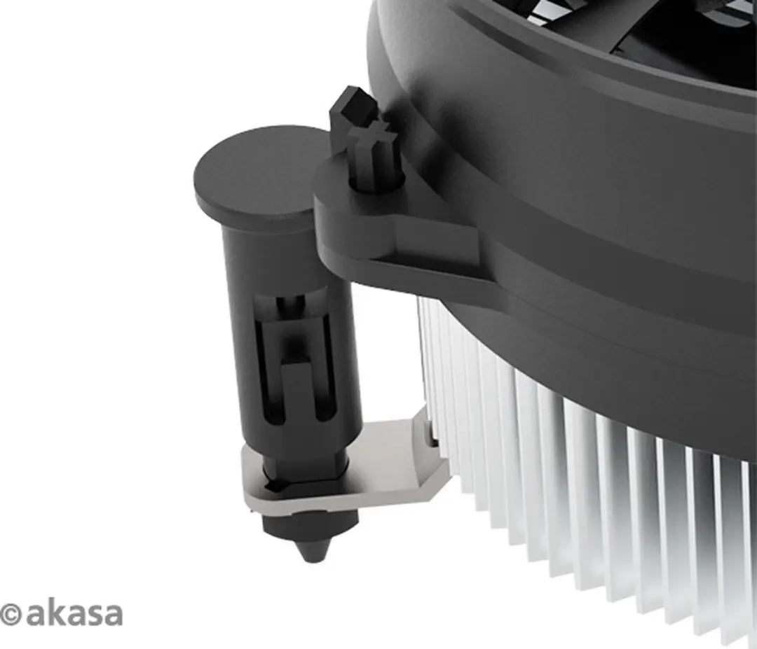 Akasa AK-CC6603EP01 Low-Noise Cooler - 77W - 95mm - Zwart