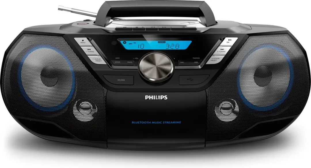 Philips AZB798T Radio/CD-Speler - 12W - Zwart