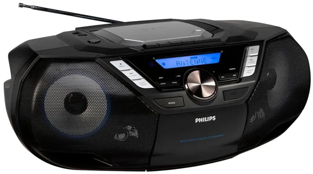 Philips AZB798T Radio/CD-Speler - 12W - Zwart