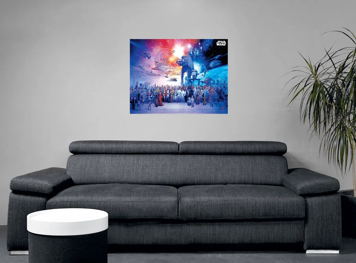 Star Wars Hole In The Wall Maxi Poster 61x91.5cm - Multicolor