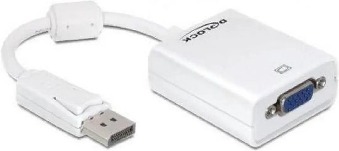 Delock DisplayPort naar VGA Adapter 61766 - Wit