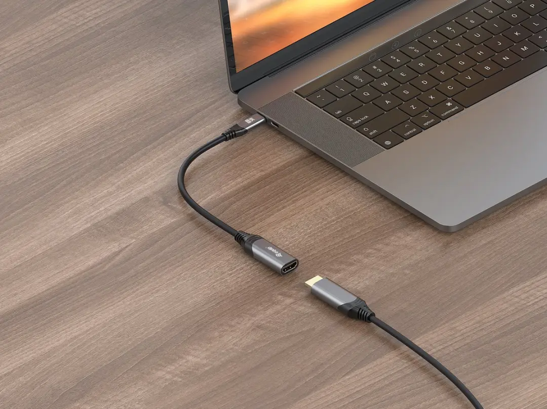 Equip 133492 USB Type-C naar HDMI Adapter 0,15m - Zwart/Grijs