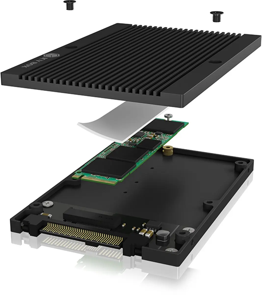 RaidSonic IB-M2U04 USB 3.0 Geavanceerde Behuizing - Zwart