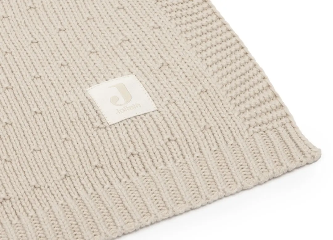 Jollein Baby Deken Ledikant 100x150cm Sprinkle Knit - Sand