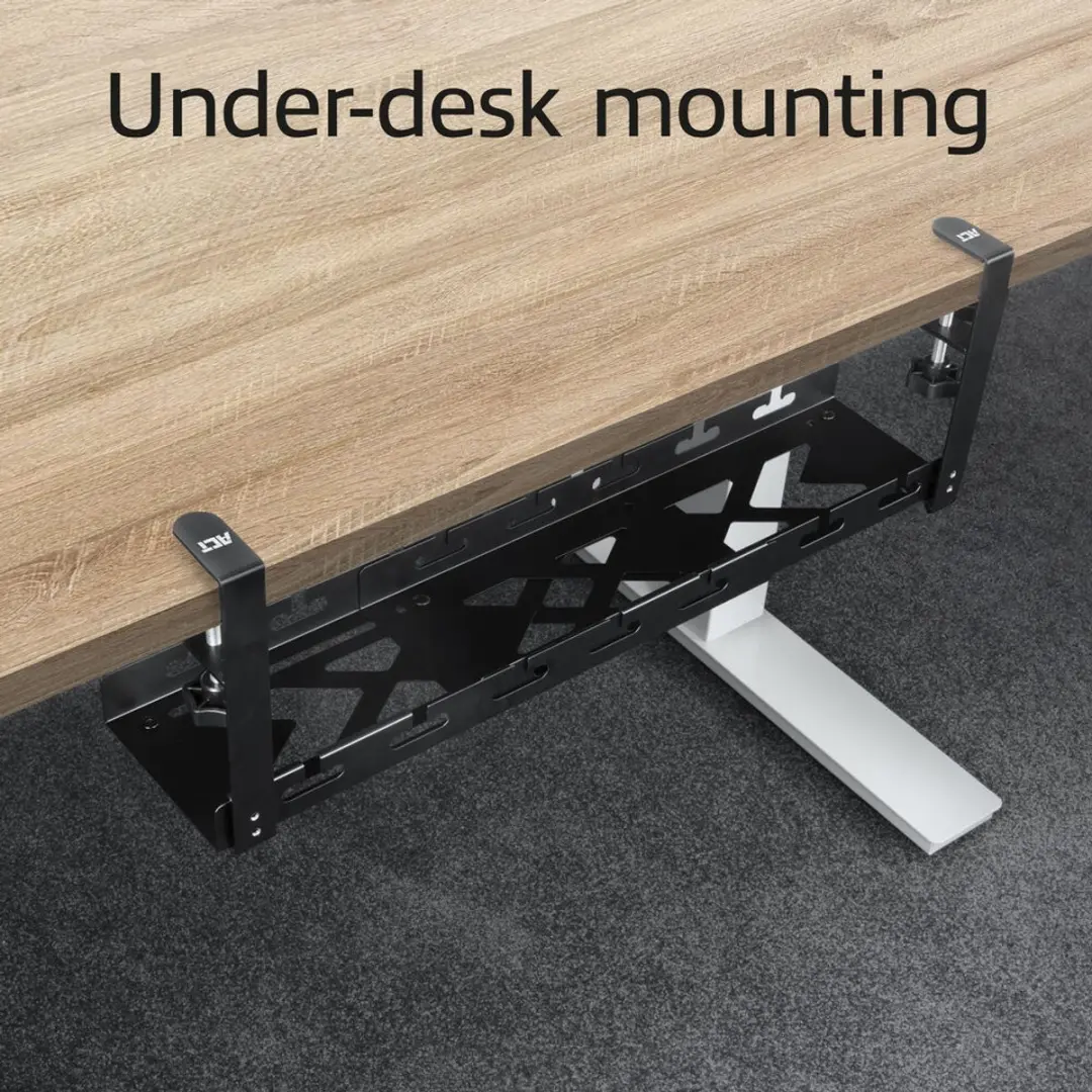ACT AC8379 Verstelbare Kabelgoot 43-72cm - Zwart
