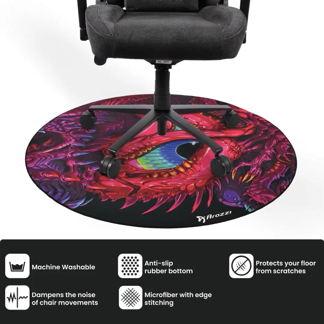 Arozzi Zona Round Vloerbeschermer Ø121cm - Anti-slip