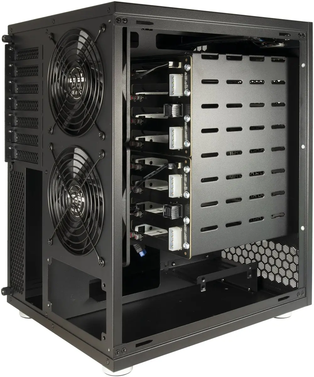 Intertech IPC NAS-88887392 Geheugenrek - 8 Lades - Zwart
