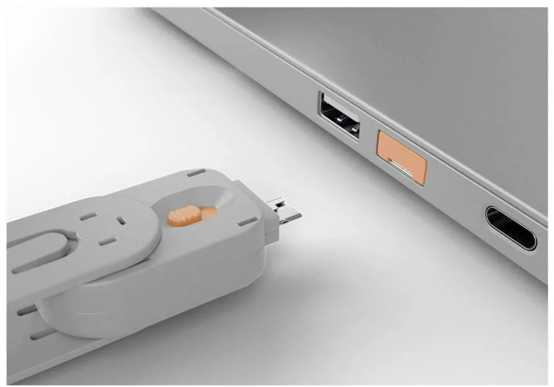 Lindy USB-Lock + Key USB-A-slot Set - 4 Stuks Oranje