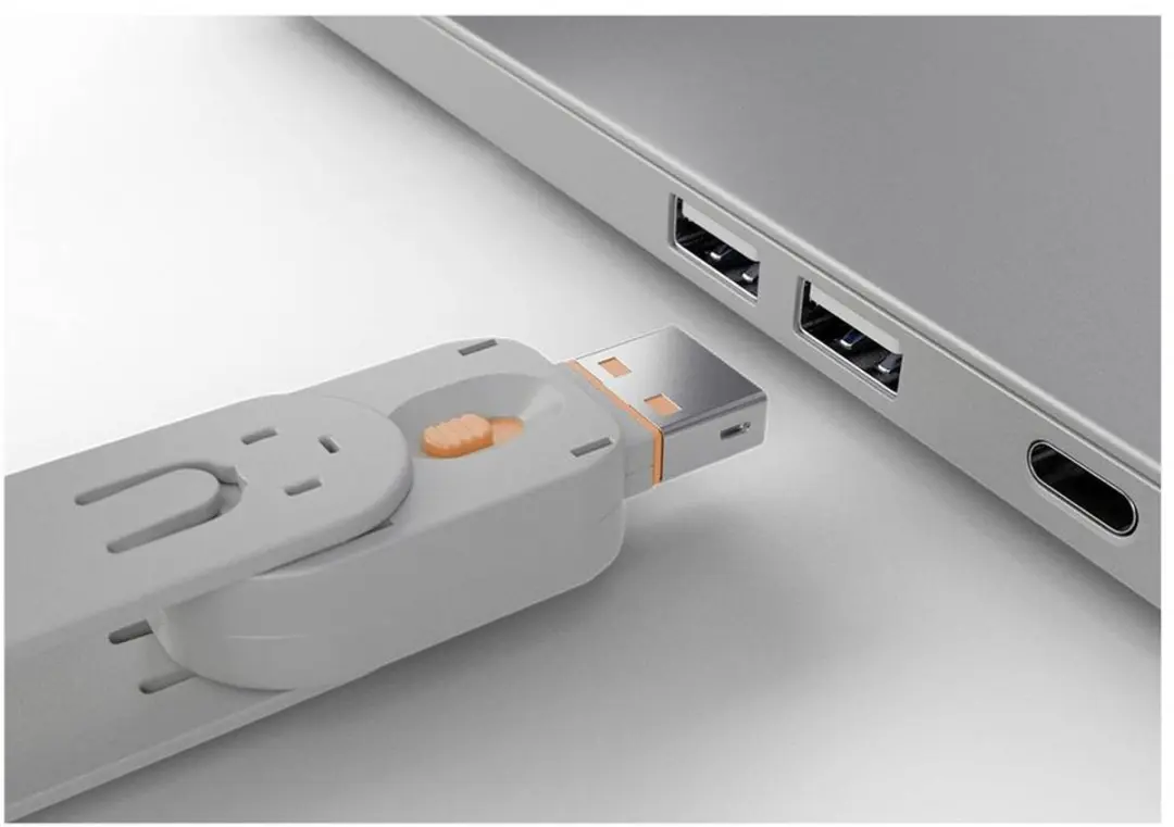 Lindy USB-Lock + Key USB-A-slot Set - 4 Stuks Oranje