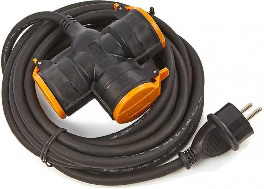 Relectric Pro Verlengsnoer 5m 3-voudig 3600W