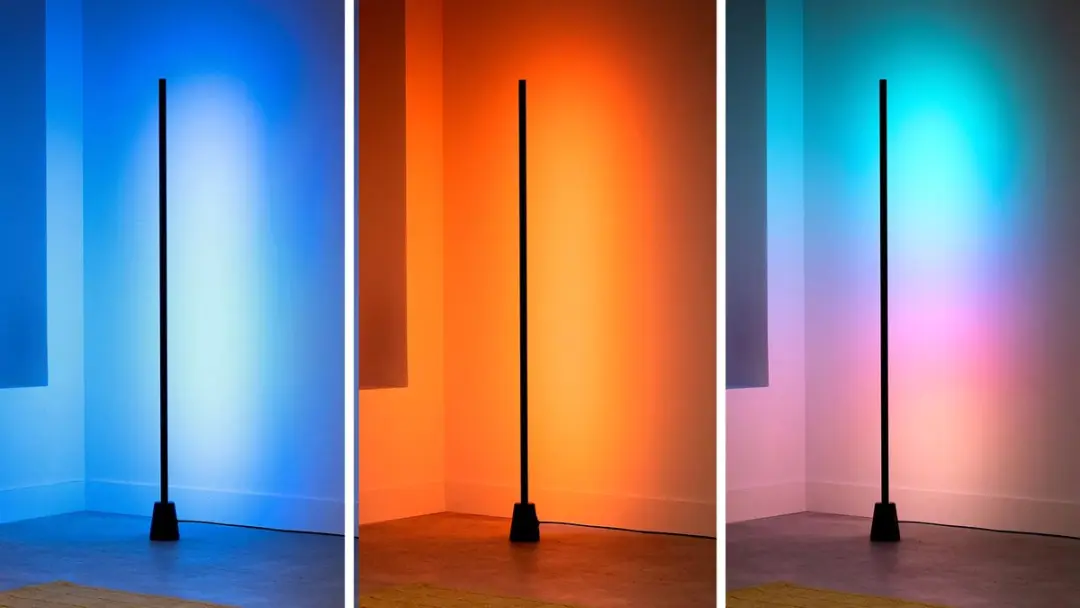 WiZ Gradient Vloerlamp - 9.7W RGB - 140cm - Zwart - afbeelding 4 van 6