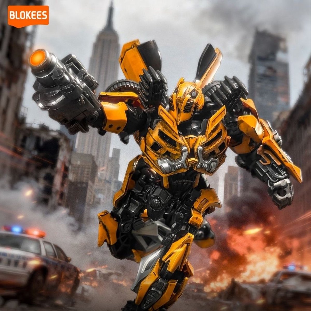 Blokees - Bumblebee Classic Class 23 Transformers Dark of the Moon Model Kit | Auto bots G1 Action Figure Edition | Age of the Primes | Technisch Robot Modelbouw | Educatief speelgoed bouwpakketten volwassenen & kinderen | Legacy War for Cybertron