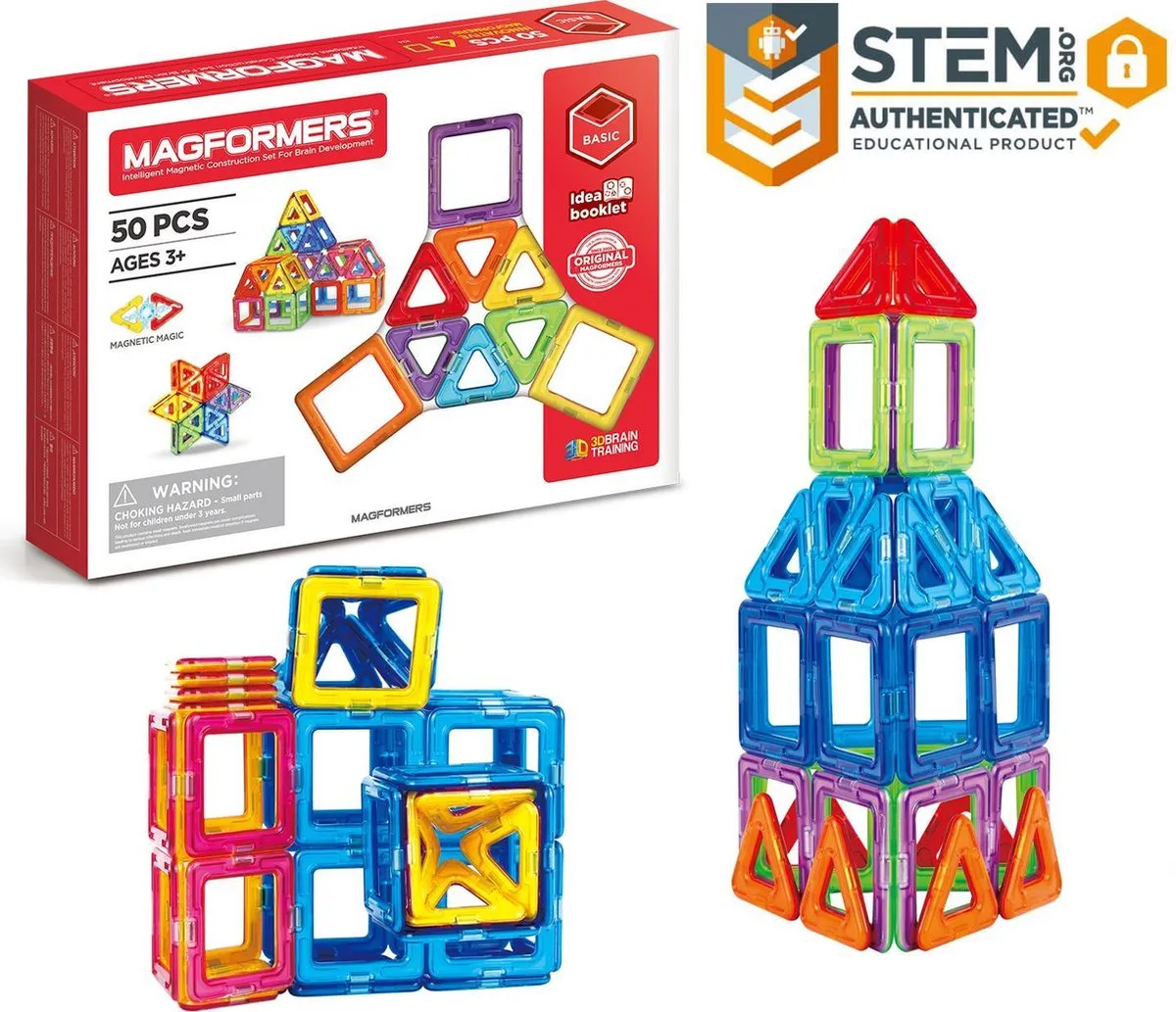 Magformers Basic Set Bouwset 50 Stuks