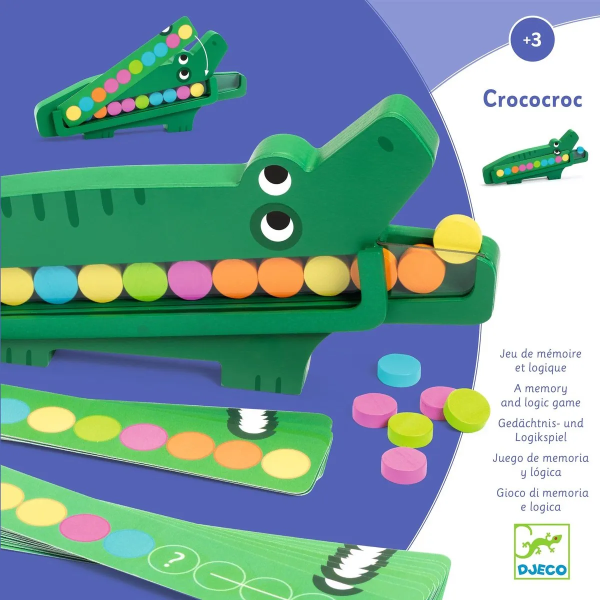Djeco Crococroc Geheugenspel - DJ01629 - Meerkleurig