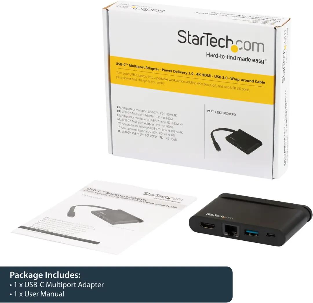Startech DKT30CHCPD Dockstation - Zwart