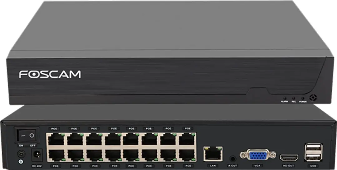 Foscam FNA216HE NVR 16 Kanalen 4K PoE
