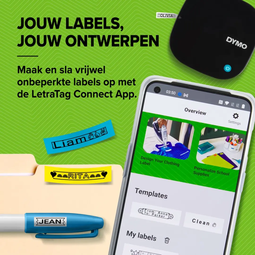 DYMO LetraTag 200B Bluetooth Labelprinter - Zwart