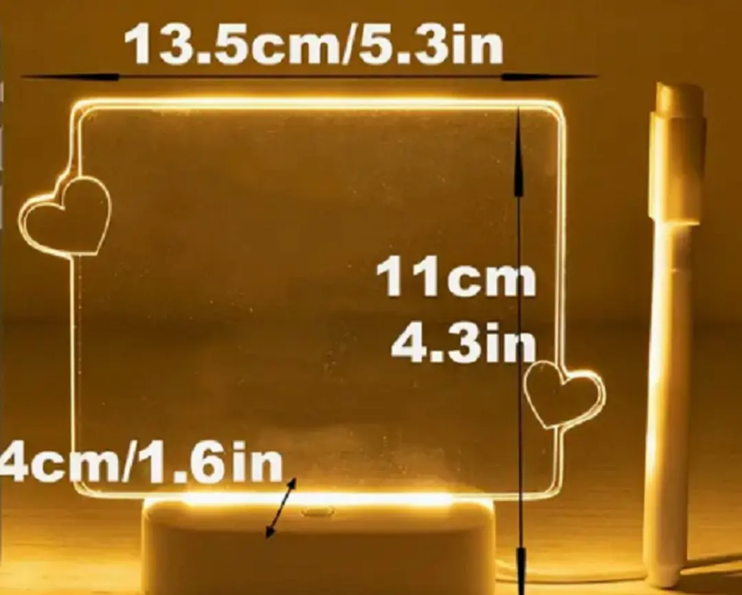 Creative LED Nachtlampje met Pen - USB - Warm Wit