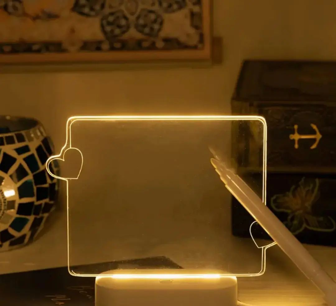 Creative LED Nachtlampje met Pen - USB - Warm Wit