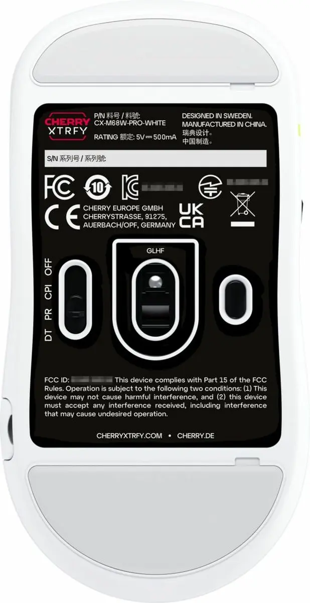 CHERRY XTRFY M68 Pro Wireless Gamingmuis - Wit