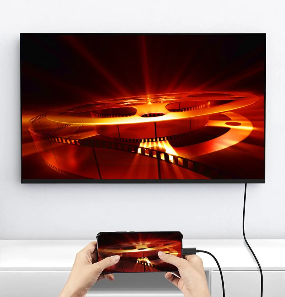 Equip USB-C naar DisplayPort Premium Kabel 133421 - 8K/60Hz - 1m - Grijs
