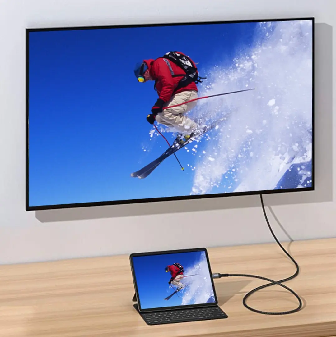 Equip USB-C naar DisplayPort Premium Kabel 133421 - 8K/60Hz - 1m - Grijs