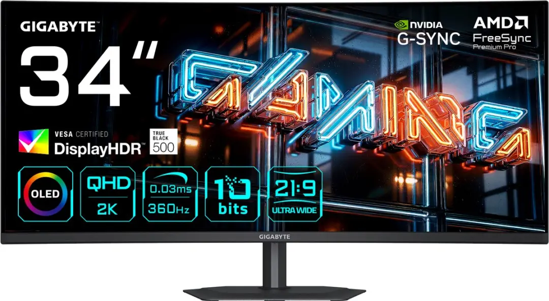 Gigabyte MO34WQC36 OLED Monitor 34" 3440x1440