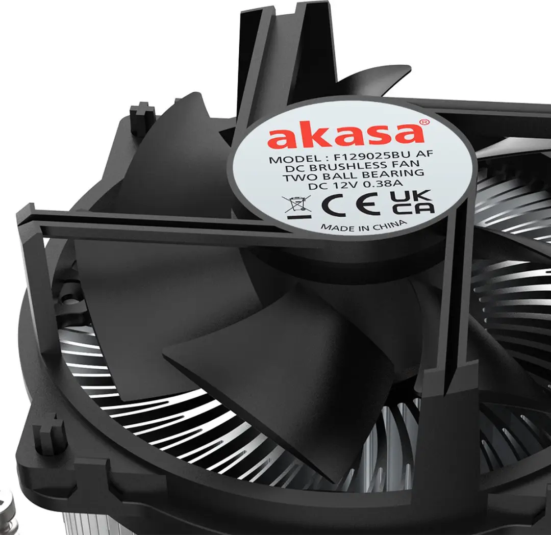 Akasa AK-CC6608BP01 CPU-koeler 90mm - Zwart