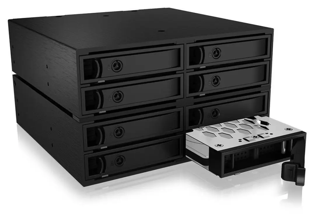 Icy Box IB-2281MSK MiniSAS Geheugenbehuizing - Zwart