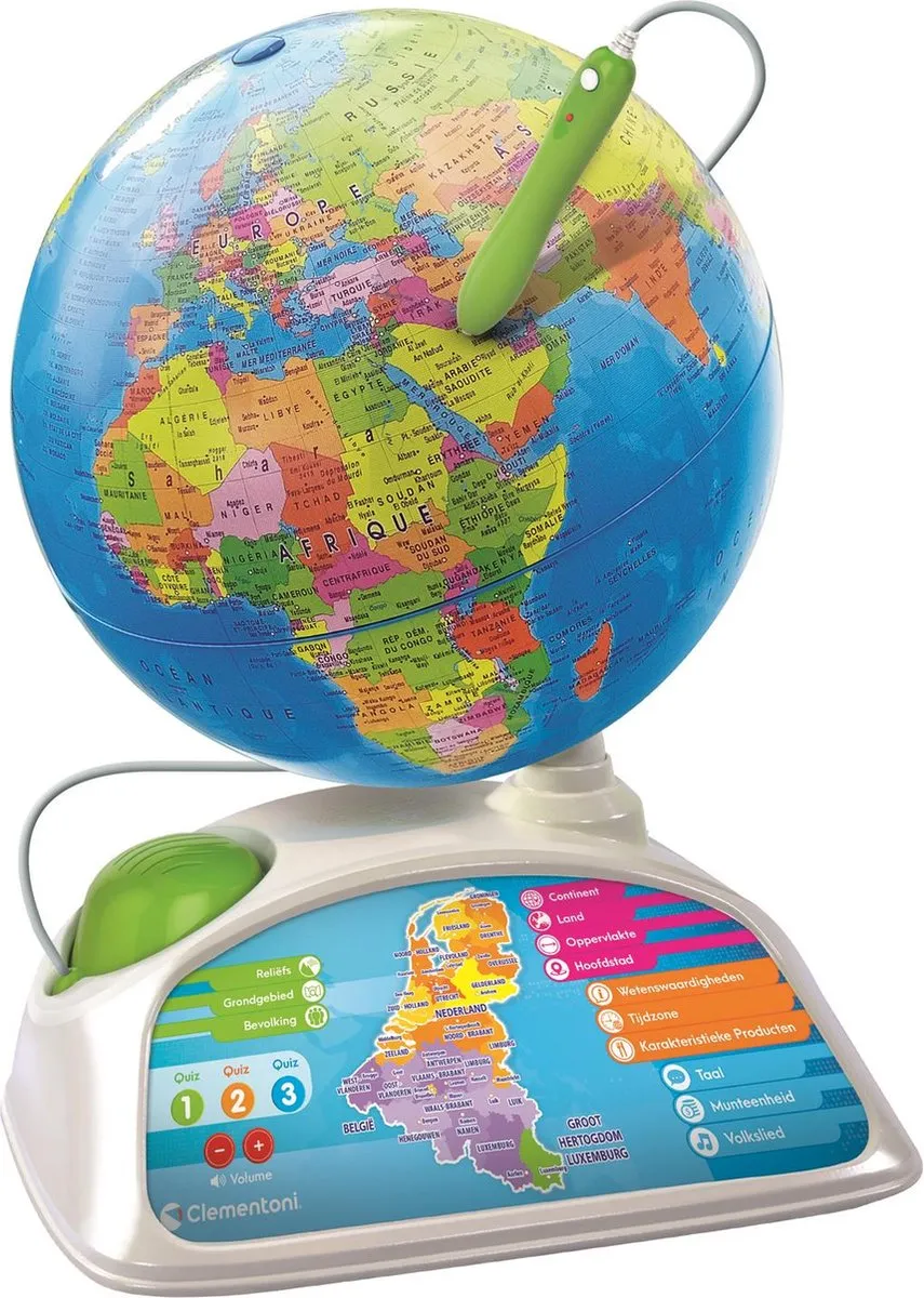 Clementoni Interactieve Wereldbol 32cm - Educatief Speelgoed - Meerkleurig