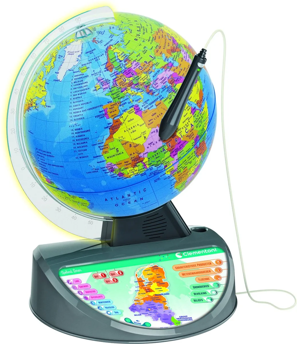 Clementoni Interactieve Wereldbol 32cm - Educatief Speelgoed - Meerkleurig