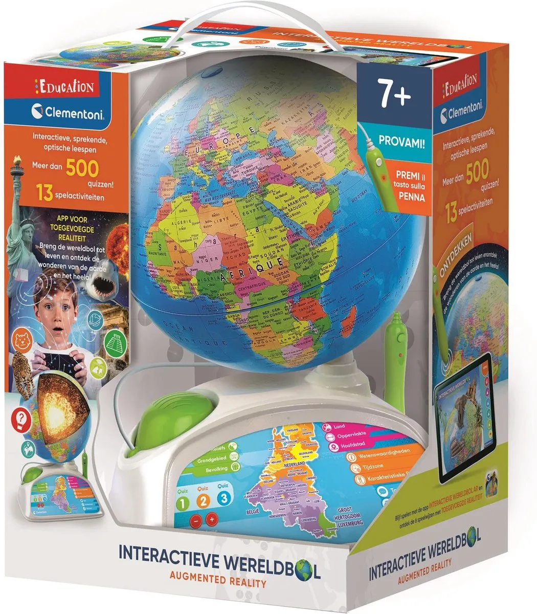 Clementoni Interactieve Wereldbol 32cm