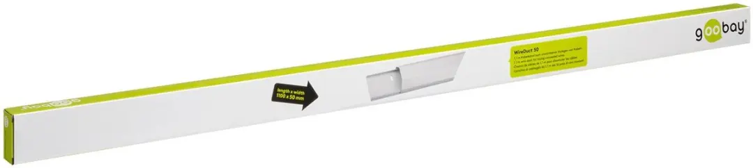 Goobay Aluminium Kabelgoot 110cm Wit