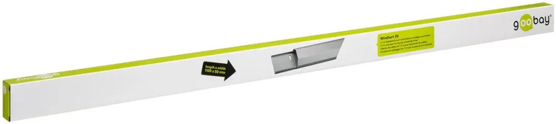 Goobay Aluminium Kabelgoot 110cm Wit