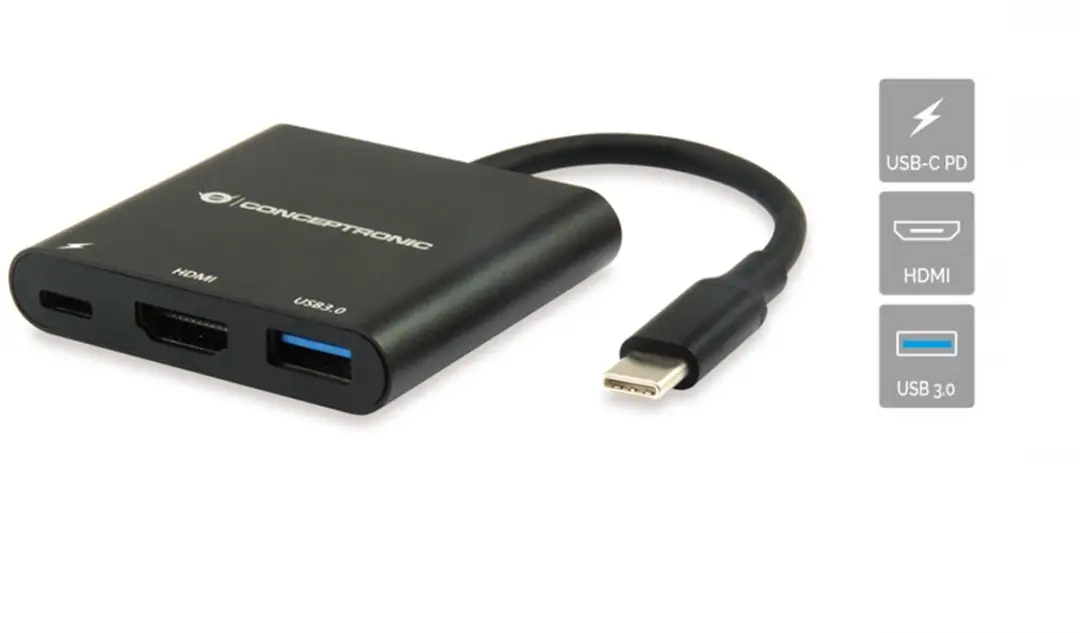 USB Hub Conceptronic DONN01B Black