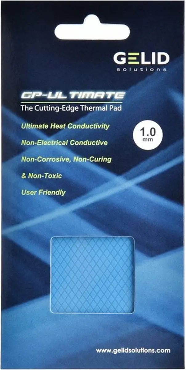 Gelid Solutions GP-Ultimate Thermische Mat 90x50x3.0mm - Blauw