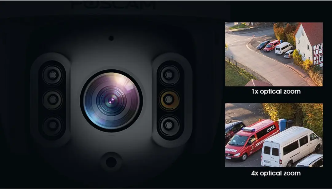 Foscam SD8P PTZ Beveiligingscamera 4K - 355° Pan/90° Tilt - 4x Zoom - Zwart - afbeelding 6 van 6